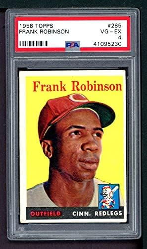 1958 Topps # 285 Франк Робинсън Синсинати Редс (Бейзболна картичка) PSA PSA 4,00 Червени