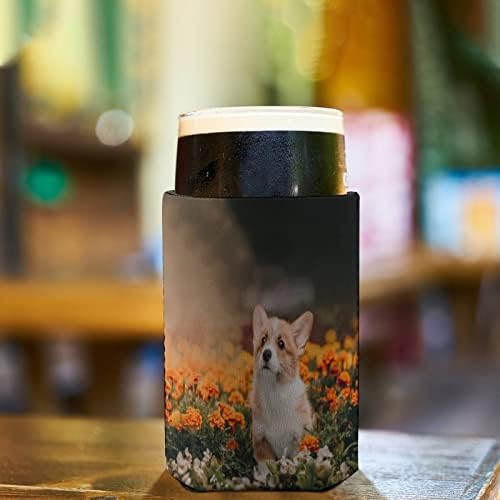 Pembroke Corgi Puppy Приключения Многократна употреба поставки за чаши за Кафе с Лед, Изолиран поставка за Чаши с Хубав