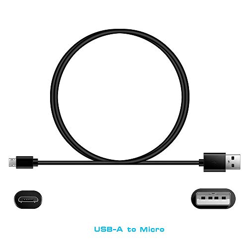 10-крак кабел за зарядно Micro, съвместим с Samsung Galaxy Tab A, E, S2, 4, 3, SM-t580/550/530/387 В/ 585/290/295