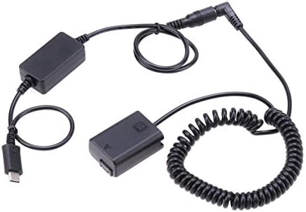 Fotga Power Bank USB Type-C Кабел-захранващ адаптер USB-C + NP-FW50 Фиктивен Батерия за Sony NEX7 DSC-RX10 II III IV A7
