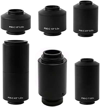 Аксесоари за микроскоп, за възрастни и деца P95-C 0,35x0,5x0,65x0,8x1,2 X C Планина за камера, адаптер за микроскоп, за да тринокулярного микроскоп (Цвят: 1 бр. адаптер 0.35 X)