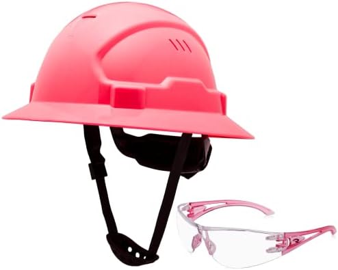 Розова Каска, Строителен Каска, Одобрен OSHA, Вентилирани Предпазни Розови Шлемове с Пълни Полета за жени с Предпазни