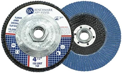 Позоваването абразивни материали 4,5 x 5/8 -11 висококачествени дискове Jumbo Цирконий тип 29 с панти капак с висока