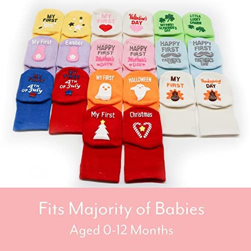 Подаръчен комплект детски чорапи Mommachi, 10 чифта детски чорапи С цитати – Сладък подарък чорапи за деца – Очаквания от родителите на уникални подаръци, Подарък за Пъ