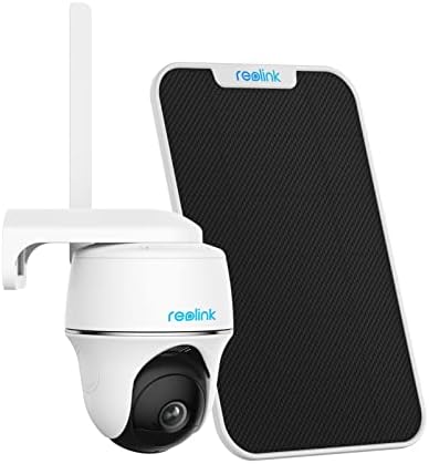 Камера за сигурност на мобилни оператори REOLINK 4G LTE за улица, с възможност за завъртане и наклон, Безжична захранван