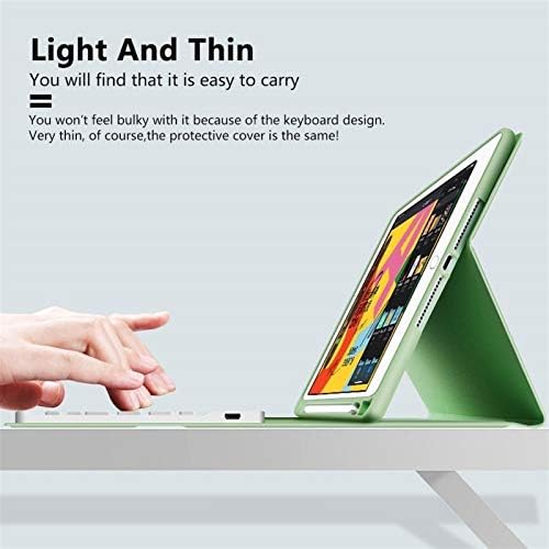 Калъф за таблет JDDRUS, Калъф-клавиатура за iPad Air 3-то поколение 10.5 2019, Калъф с притежател на молив