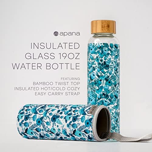 Стъклени Бутилки за вода Apana Yoga Без BPA Нескользящий Ръкав Запечатани Делото за Еднократна Употреба 32 Грама Спортна Бутилка