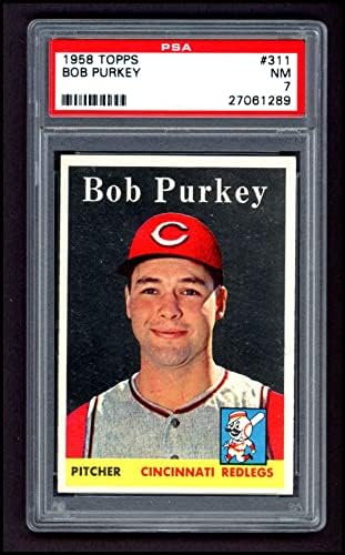1958 Topps 311 Боб Бонуси Синсинати Редс (Бейзболна картичка) PSA PSA 7,00 Червени