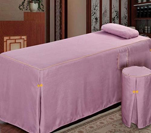 Комплекти Чаршафи за масаж на масата на Чистия цвят, Просто Дышащее Козметично покривало за легло от памук