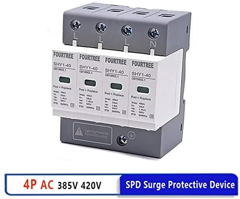 Устройство за защита от пренапрежение FEHAUK SPD AC 3P + N 20 ~ 40KA 30KA ~ 60KA 385 В 420, разрядник за защита от мълнии за