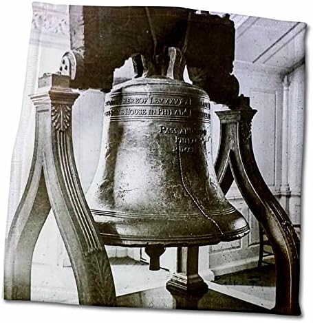 Кърпи 3dRose Vintage Liberty Bell Philadelphia American Икона за Независимост Зала - Кърпи (twl-269894-3)
