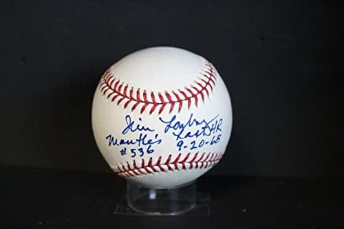 Джим Лонгборг Подписа (Надпис) Бейзболен Автограф Auto PSA/DNA AM48773 - Бейзболни топки с автографи