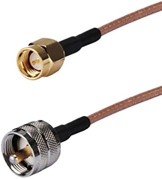 DHT Electronics RF коаксиални коаксиални кабели в събирането на SMA plug до UHF штекеру PL-259 от 12