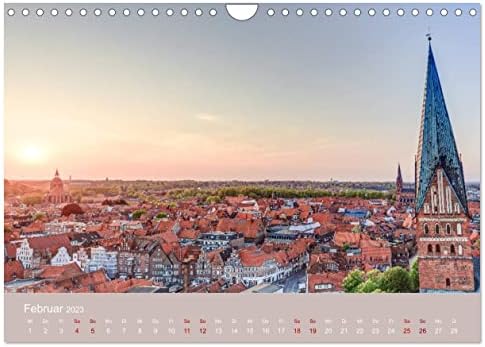 Fantastisches Lüneburg (Wandkalender 2023 DIN A4 quer), Calvendo 2023 monthly calendar