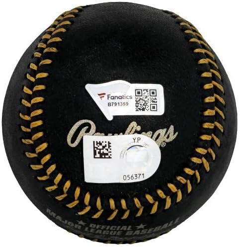 Официален Черен Бейзболен топката MLB с Автограф на Конфликта Рутшмана Baltimore Orioles Fanatics Holo Stock #212263 - Бейзболни Топки с Автографи