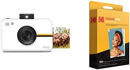 Фото хартия Kodak 2 x3 премиум-клас Zink (100 листа) и камерата миг печат Step Camera с 10-мегапикселов сензор