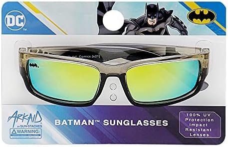 Детски слънчеви очила DC Батман с черна тонировкой Sports Wrap - Стилните и Стабилни Слънчеви очила с защита от uv - Официално