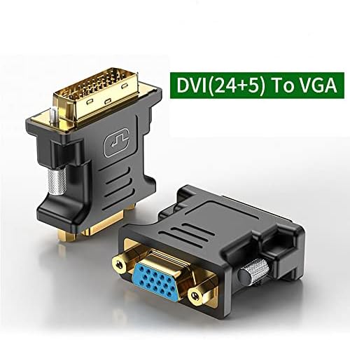 Адаптер DVI-VGA, 1080P DVI-I Plug 24 + 5 Pin към Женски VGA Конвертор на HD Видео Видео карта Адаптер за КОМПЮТЪР HDTV Проектор