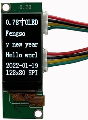 0,78 Инчов OLED LCD дисплей Модул Fsuoech 128x80 SPI Сериен Порт Водача SH1107 Софтуер за Пинг-Понг Превъртане на Дисплея за