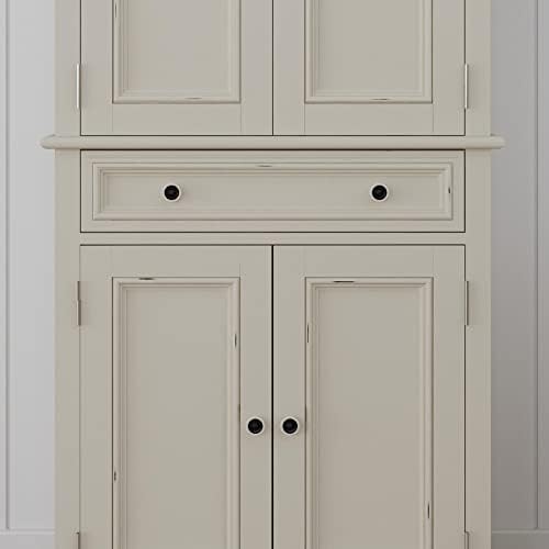 homestyles Dover Височина 71,5 инча и ширина 30 см с чекмедже и регулируеми рафтове в бял цвят.