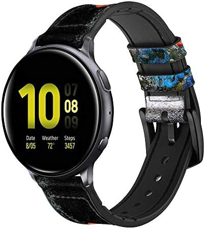 CA0026 Каишка за смарт часа от Аквариумной кожа и силикон за Samsung Galaxy Watch Watch3, Модели Gear S3 Gear S3 Frontier