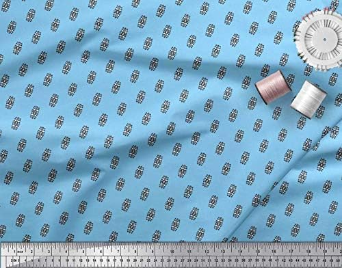 Памучен трикотажная плат Soimoi Ikat, филтър за декориране на тениски с малка фигура, ширина 58 см