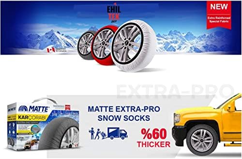 Зимни чорапи за автомобилни гуми Премиум-клас с Текстилни вериги за сняг серия ExtraPro За Maserati (XX-Large)
