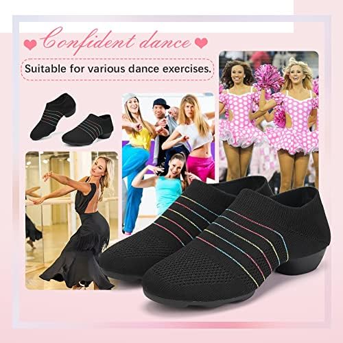YKXLM Женски Стандартни Спортни Маратонки За Социални Танци, Обувки За Начинаещи Танцьори, Обувки за Танци балната