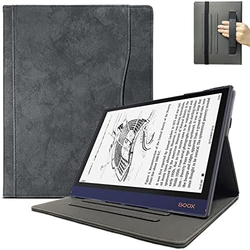 Тънък калъф E NET-CASE за таблет BOOX Note Air 2 (2021) и таблет BOOX Note 2 Air Plus (2022) за таблет BOOX Note 2 Air и таблет BOOX Plus с подобрен дизайн, 10,3-инчов цифрова хартия с държач за молив-Черен