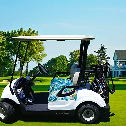 Седалките количка за голф ENYORSEL, кърпа/Одеало за сядане количка за голф от микрофибър с уникални рисунки, 52x32