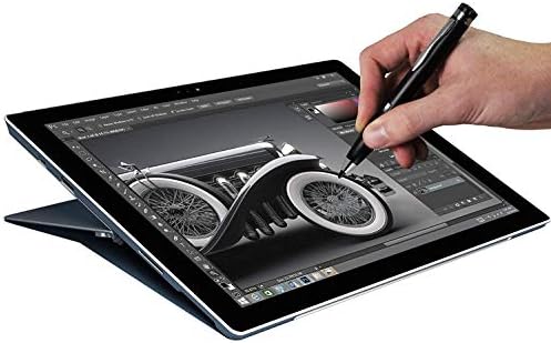 Активен цифров стилус Broonel Black Mini Fine Point, съвместим с 15.6-инчов лаптоп HP Envy x360 15-dr0033na с резолюция от 4K