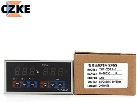 Уред за управление на интеграцията на времето и температурата PCGV THF-2000 AC85-AC265V 50Hz с цифров дисплей PID контролер (Цвят: Релеен изход)