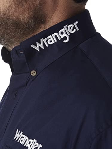 Мъжка тениска с логото на Западните Wrangler с Два Джоба и Дълъг ръкав копчета