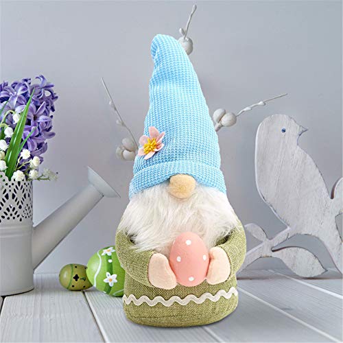 Плюшено Великденското Зайче-Джудже с Великден яйце - Украса за Великденски Зайчета с Ръчно изработени, Зайци
