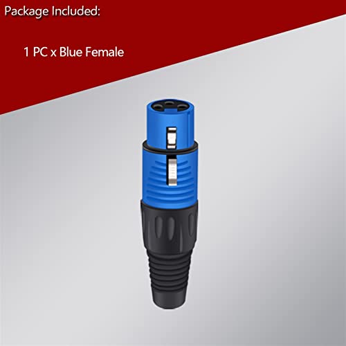 3PIN X L R Конектор кабели Мъжки/женски мъжки Пластмасова обвивка Микрофон Високоговорител XLR Конектор 6 цвята, 1 бр. (Цвят: