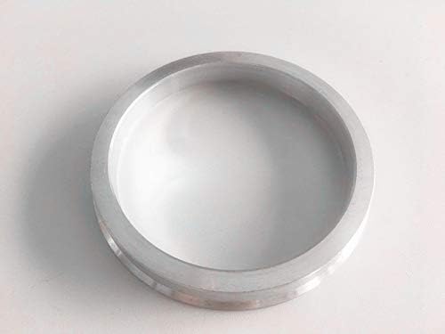 NB-AERO 4 бр. Сребристи Алуминиеви пръстени 76 mm (колелото)- 66,56 мм (Ступица) | Централно пръстен Hubcentric 66,56 мм-76