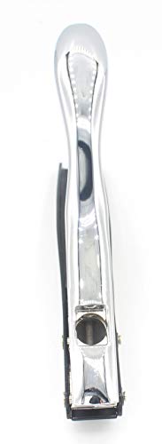 Kucaa Метален Сребърен Ръчно 2/5-инчов 10 мм Кръгъл Тежкотоварни Punch с един кръг, за идентификация, PVC-карти,