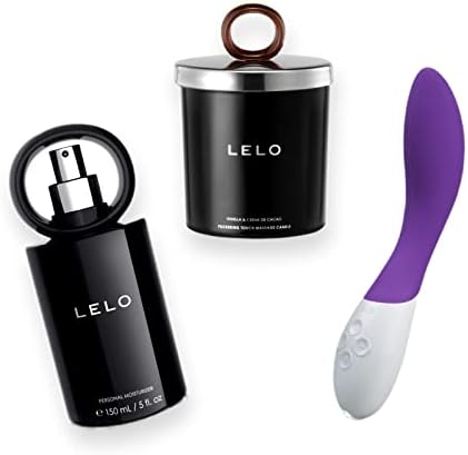 Комплект LELO: Mona 2 Лилави на цвят + Безплатна Масажна свещ от черен пипер / гранат + Безплатна хидратиращ