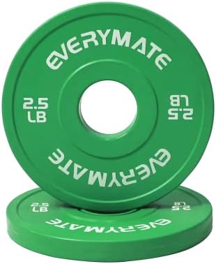 Сменяеми Статистическа плоча EVERYMATE 2,5LBX2, Относителна плоча 5LBX2, Олимпийски Бамперные плоча за крос-тренировки и олимпийското вдигане на тежести, Определени тегло п?