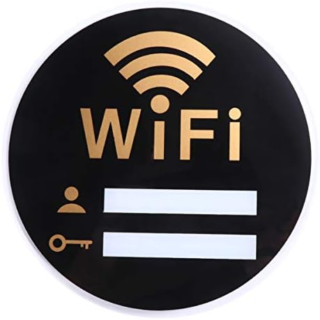 IMIKEYA Знак за паролата на Wi-Fi Знак за покриване на Wi-Fi Знак на покритие на безжичната мрежа Самоклеящийся