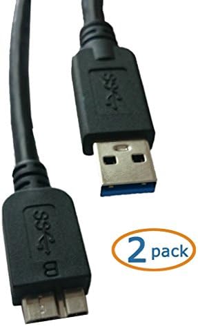 (2 опаковки) Кабел Micro USB 3.0 за Външен Настолен твърд диск Seagate Backup Plus 1 TB И 2 TB 3 4 TB TB Модели