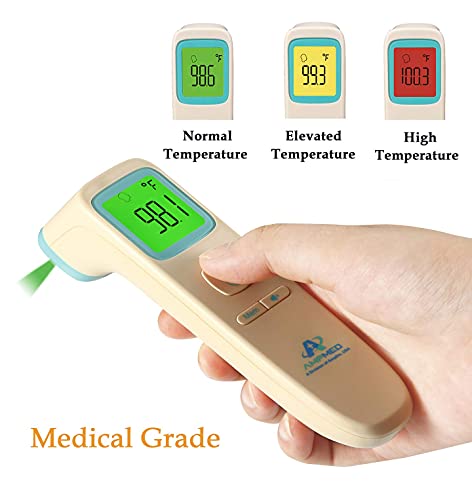 Безконтактен Безконтактен Инфрачервен Дигитален Термометър за Челото Amplim W2 F3 CA2 в опаковка от 3 теми за възрастни