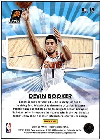 ДЭВИН БУКЪР 2022-23 Панини NBA Hoops Skyview 19 NM +-MT + Баскетболни слънцето НБА