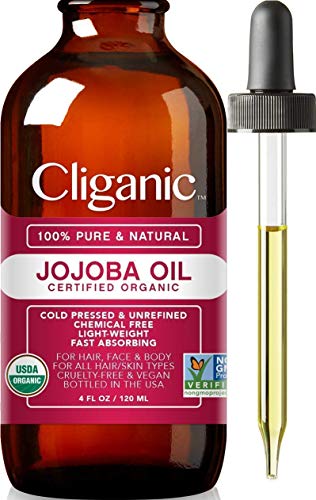 Дует масла-носители на Cliganic: Органично масло от Жожоба и Биологичното Рициново масло.