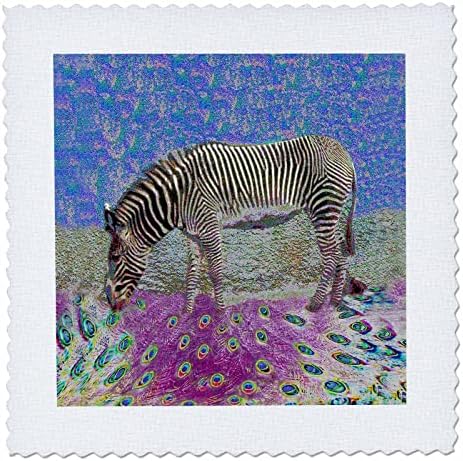 3d Направете луда манипулация със снимка зебри в съня си - Quilt Squares (qs_356559_2)