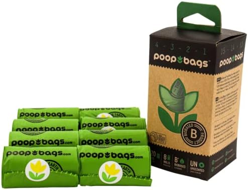 Оригинална чанта за кучешки какашек Акане Bags®, Торбички за кучешки какашек, 120 Торбички за кучешки отпадъци, Пълнители