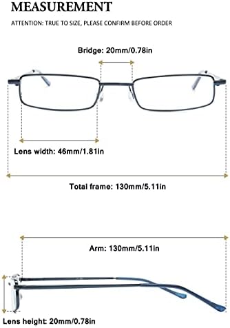 VEVESMUNDO Сини Светозащитные Очила За четене Преносими Метални Леки Компактни Трайни Пътни Джобни Ридеры в