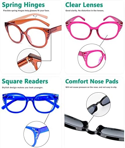 Eyekepper 5 Опаковки Очила за четене за Жени-Ридеров +2.00