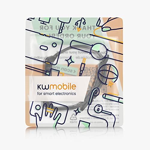 каишка за часовник kwmobile е Съвместим с Xiaomi Mi Band 6 / Band 5 / Band 4 - Сменяеми Силикон каишка - Черен