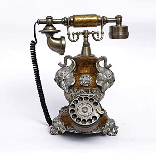 Античен телефон ZYZMH Design - Отточна тръба на шарнирна връзка Телефон - Ретро Телефон С Кабел - Реколта декоративни
